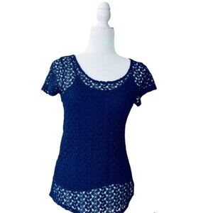 BANANA REPUBLIC Women Tops Crochet Blouse Size Small